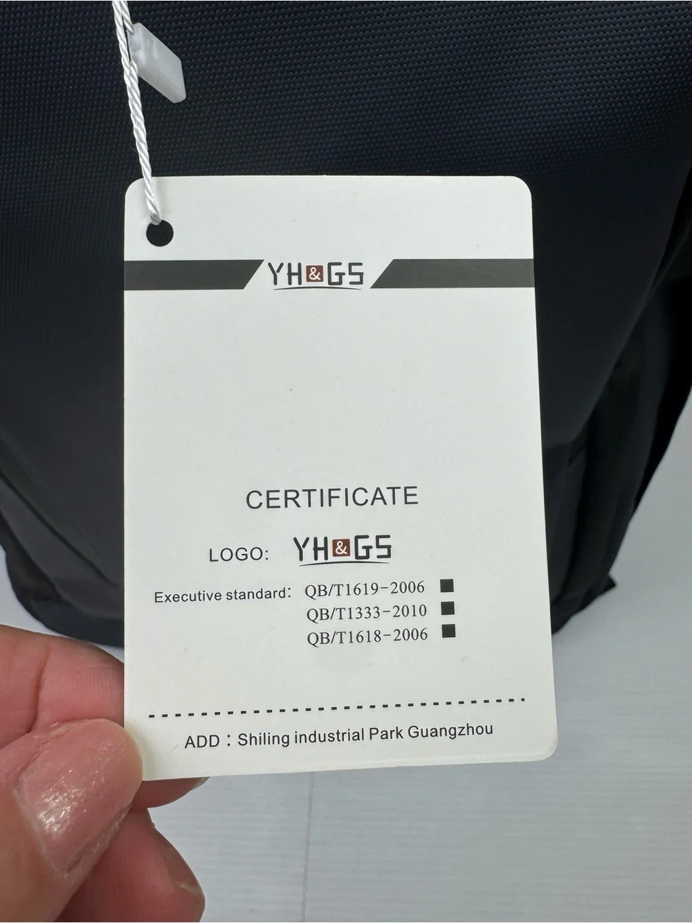 NEW YH & GS Rolling Backpack Waterproof Wheels Business Commuter Gotech Navy